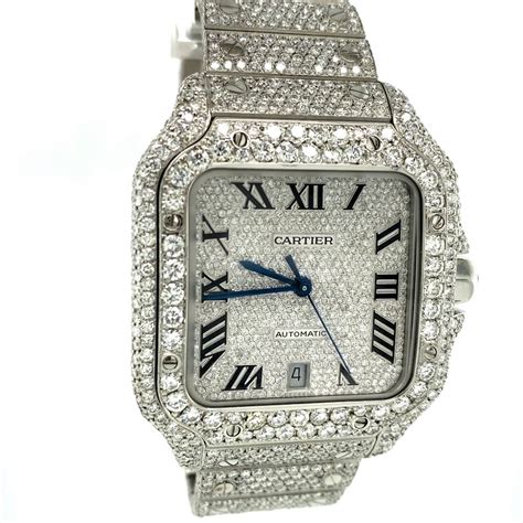 montre cartier full diamond prix|cartier watches with diamonds price.